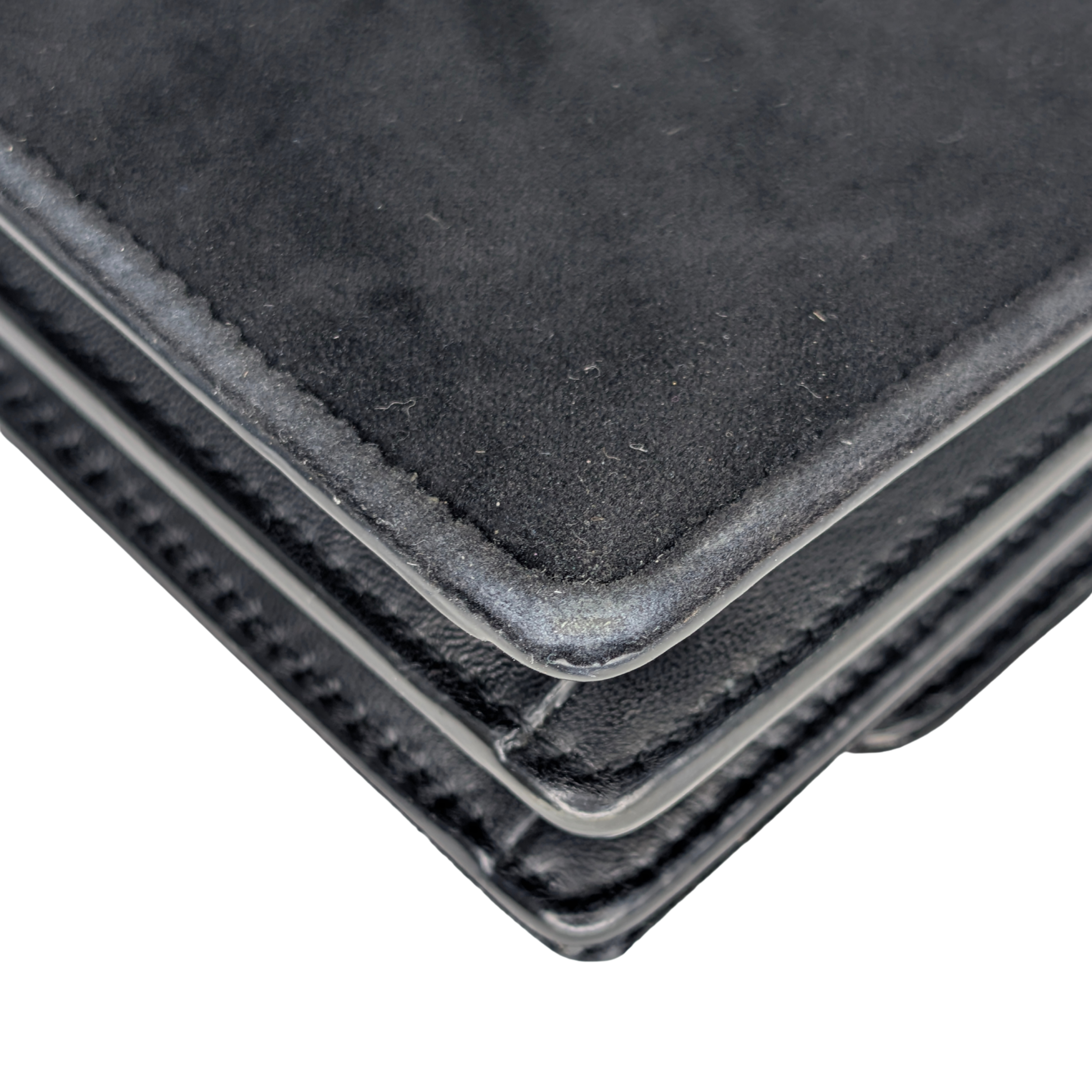 Yves Saint Laurent Sunset Velvet Small Bag Black