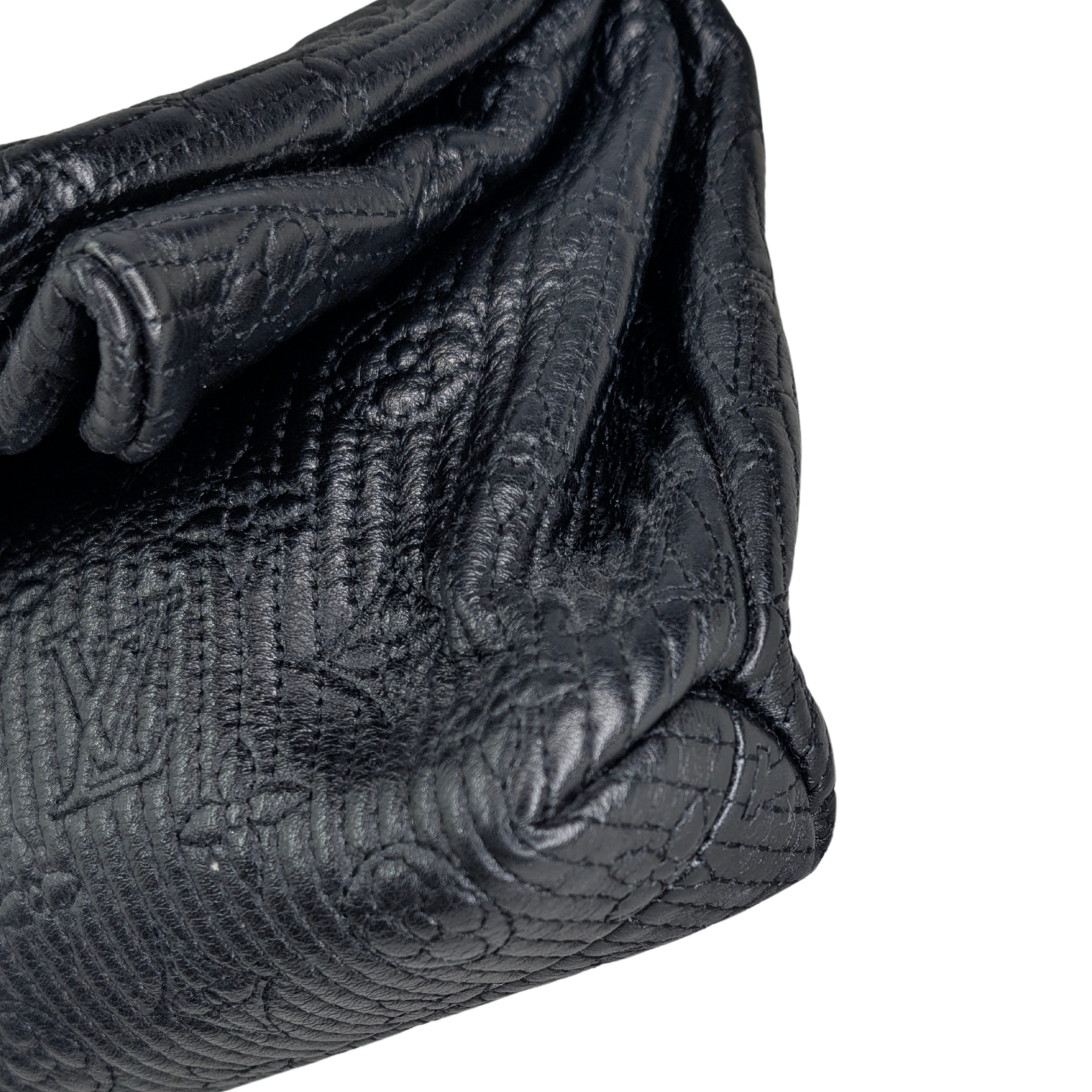 Louis Vuitton Altair Clutch Monogram Motard Black