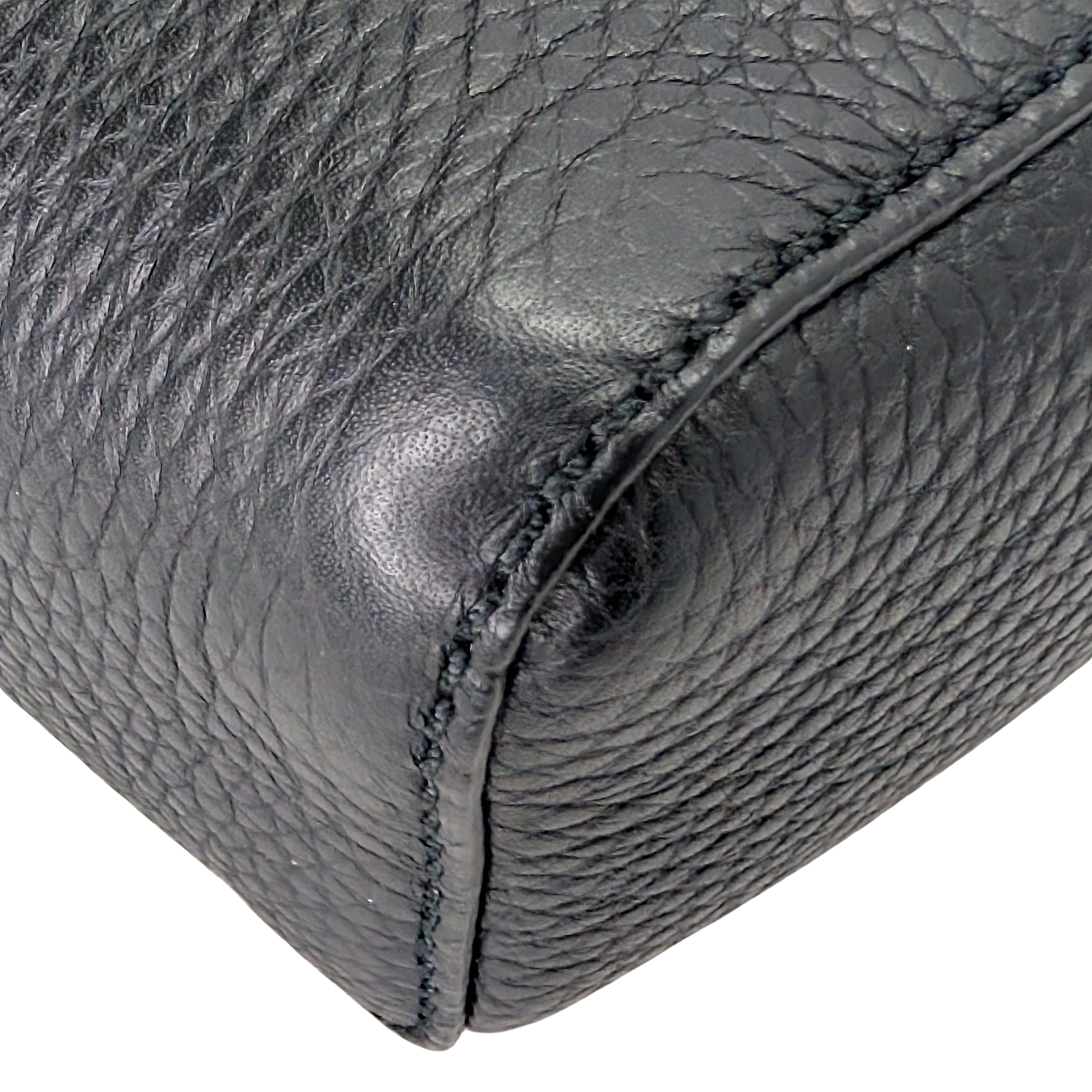 Salvatore Ferragamo Vitello Leather Crossbody Bag Black