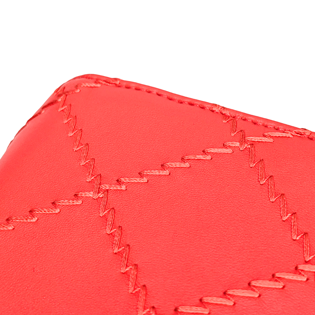 Chanel CC Quilted Lambskin Ultimate Stitch Flap Wallet On Chain Red
