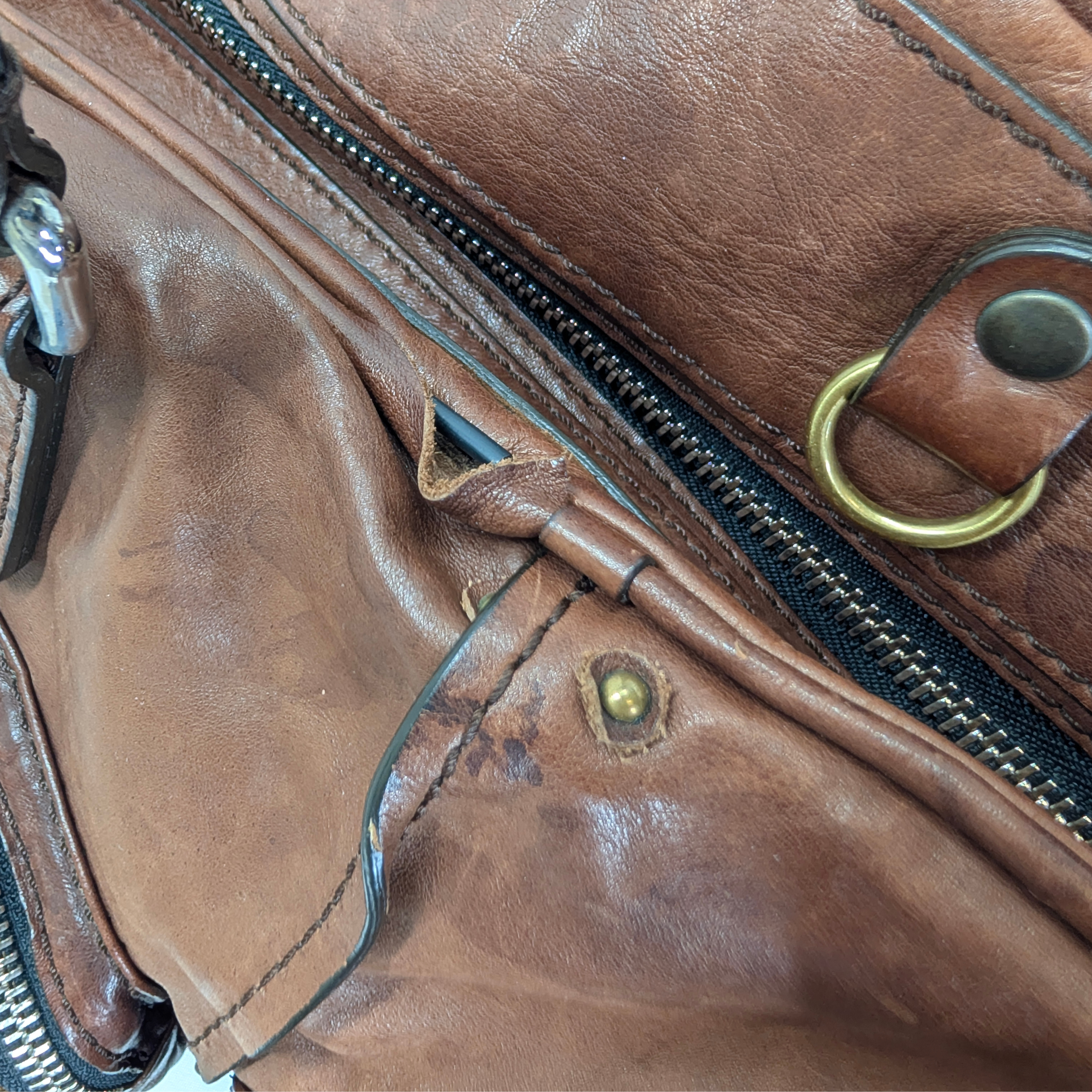 Chloe Betty Leather Handbag Brown