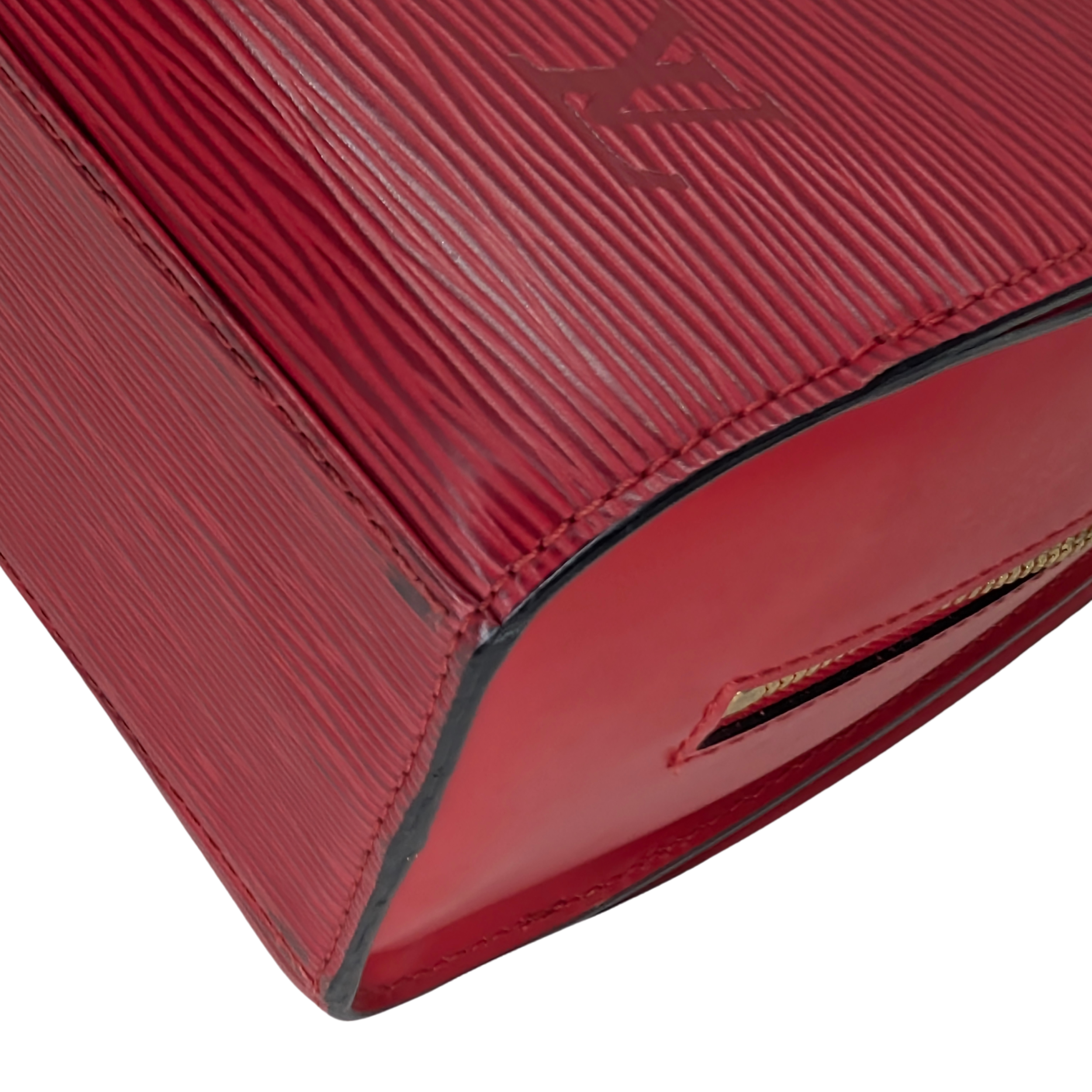 Louis Vuitton Pont Neuf Epi Leather Bag Red