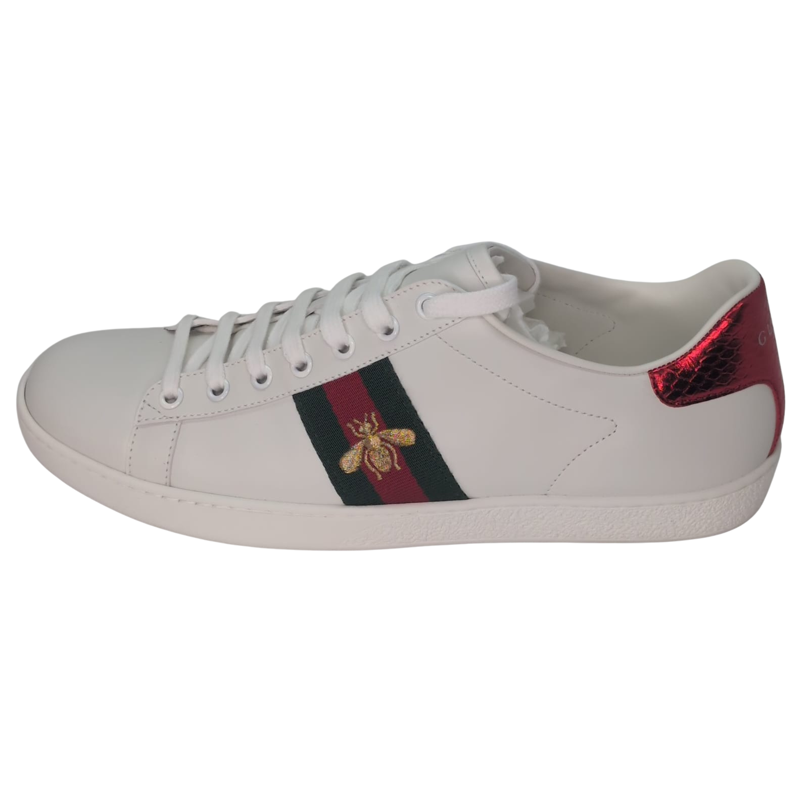 Gucci Ace Sneakers With Bae White 40.5