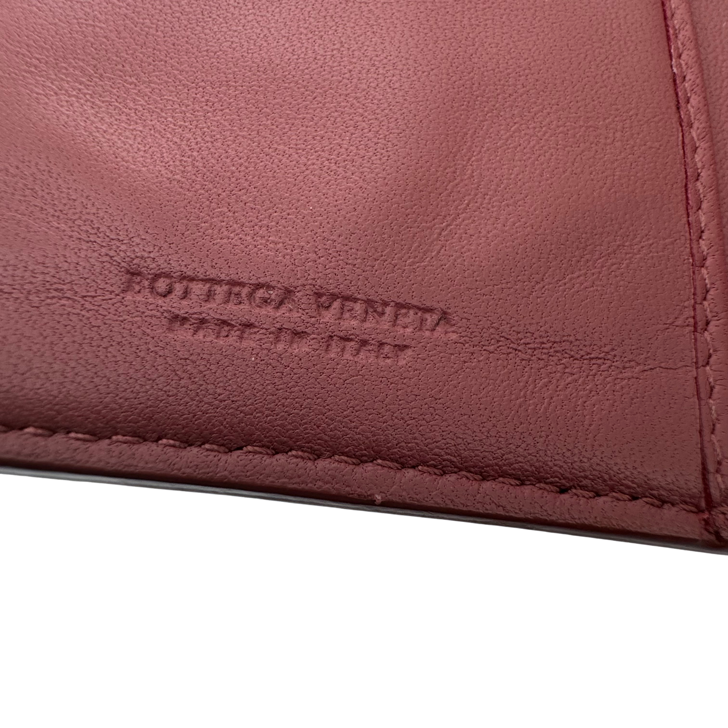 Bottega Veneta Tri Color Intrecciato Leather French Flap Wallet