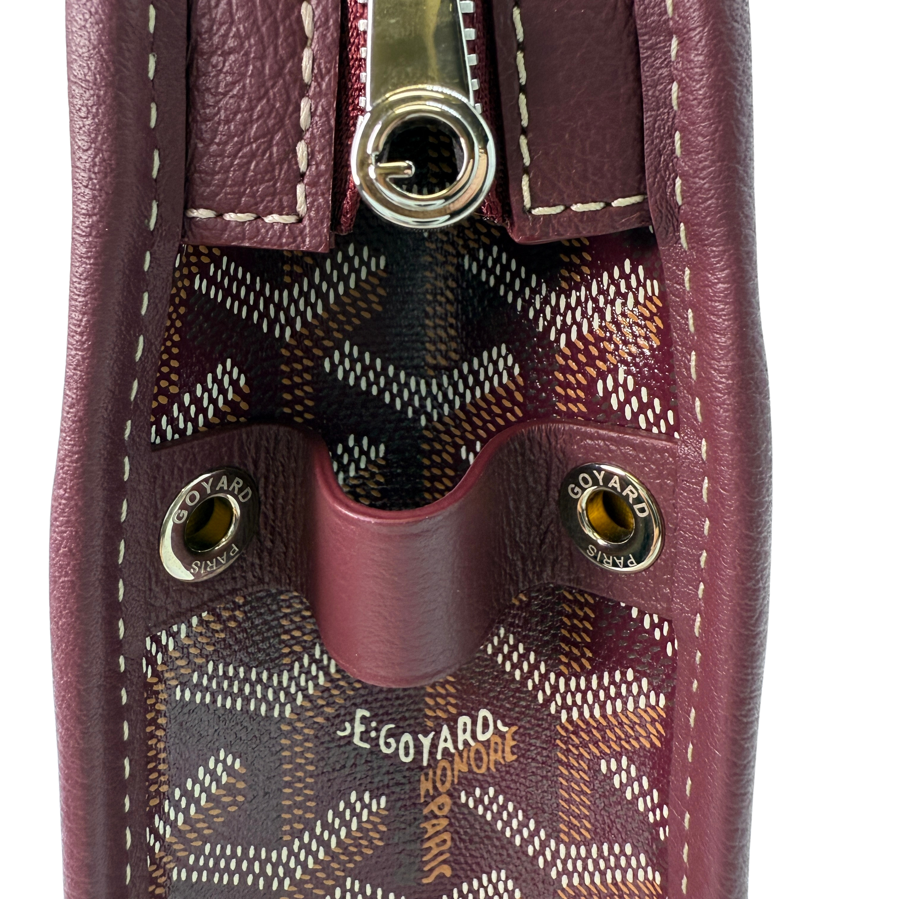 Goyard Burgundy Jouvence MM Toiletry Clutch Bag