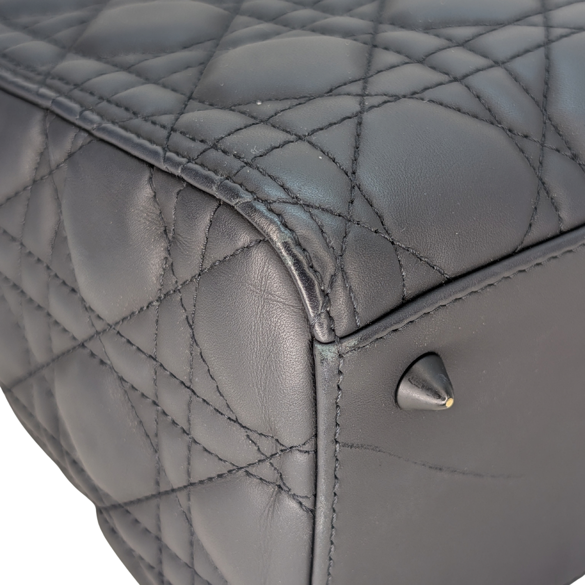 Dior Medium Lady Dior Cannage Black with Black Hardware