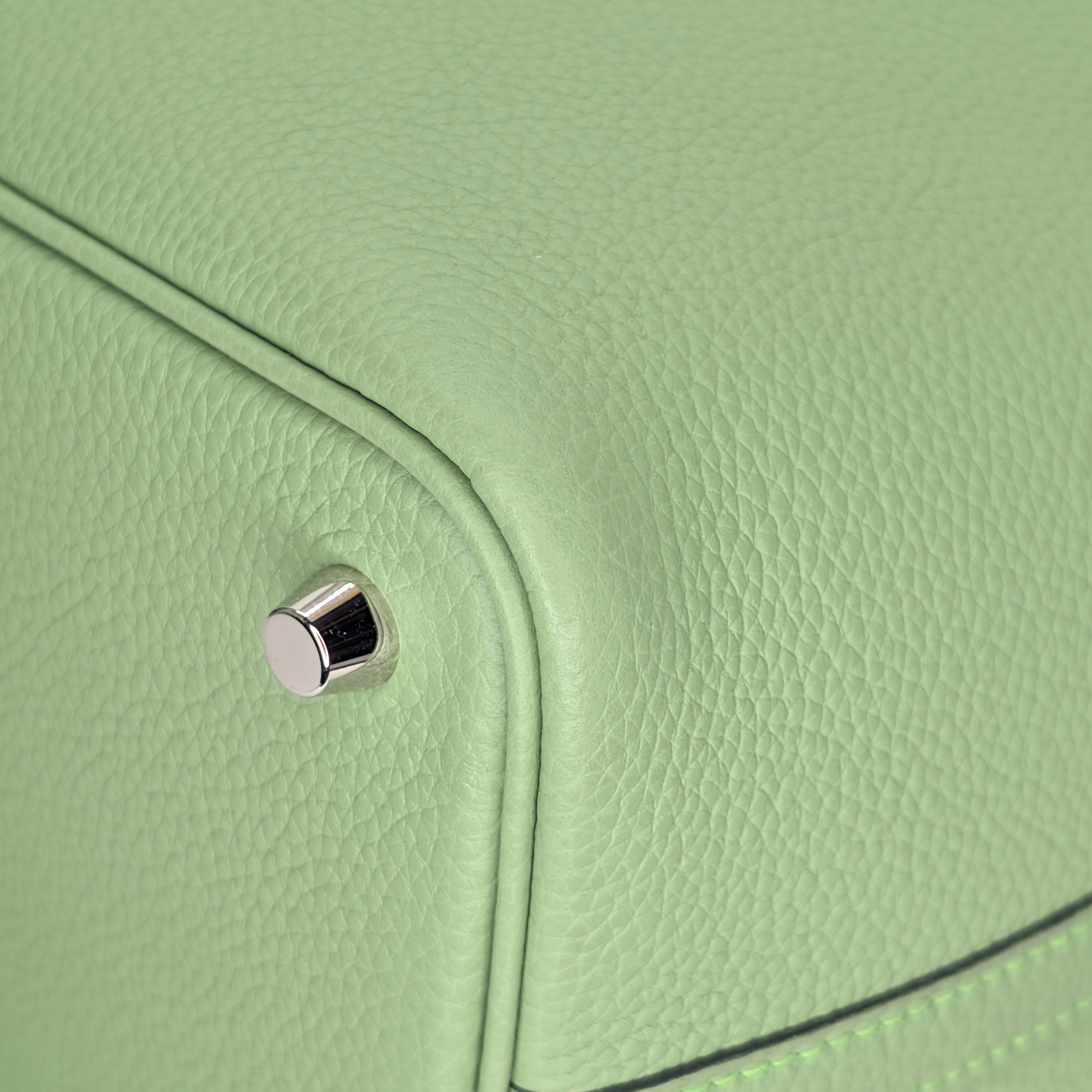 Hermes Picotin 18 Vert Criquet SHW Stamp B