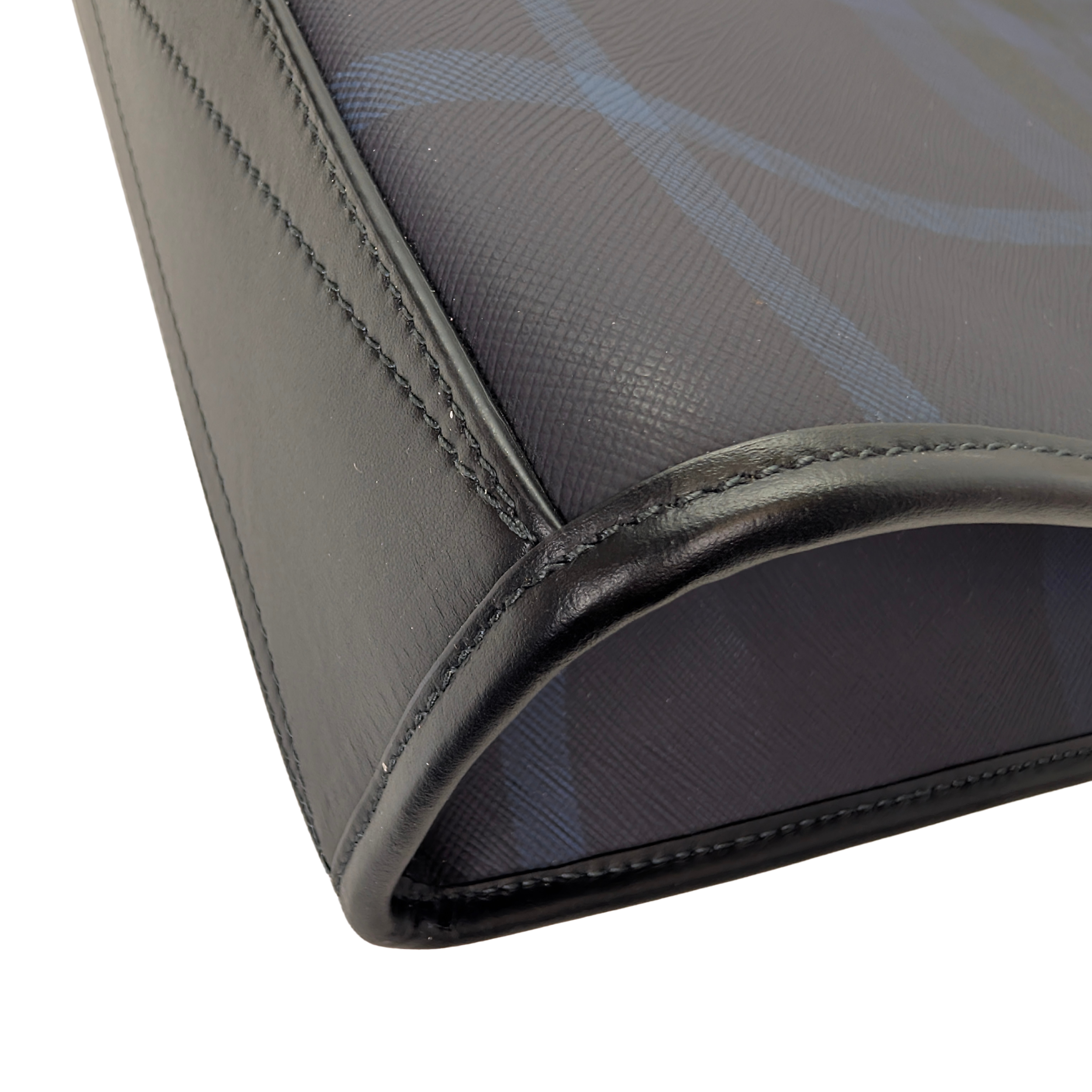 Burberry Slim Vertical Denny Tote Bag In Navy Check Pattern