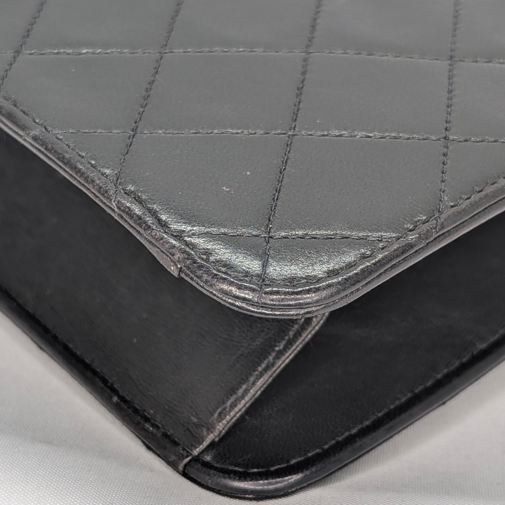 Chanel Quilted Single Flap Timeless/Classique Shoulder Bag Black