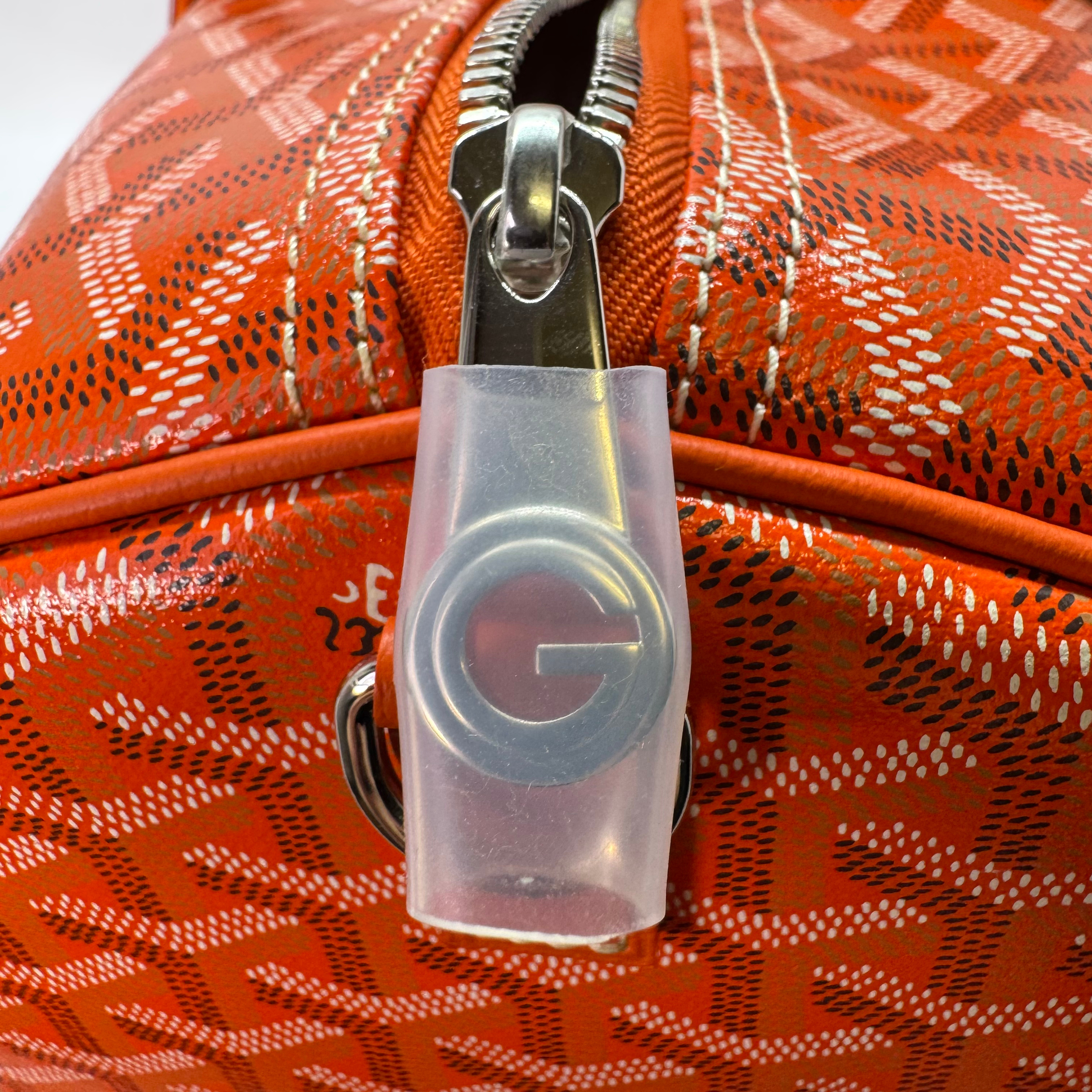 Goyard Orange Barrel 40 Sports Bag