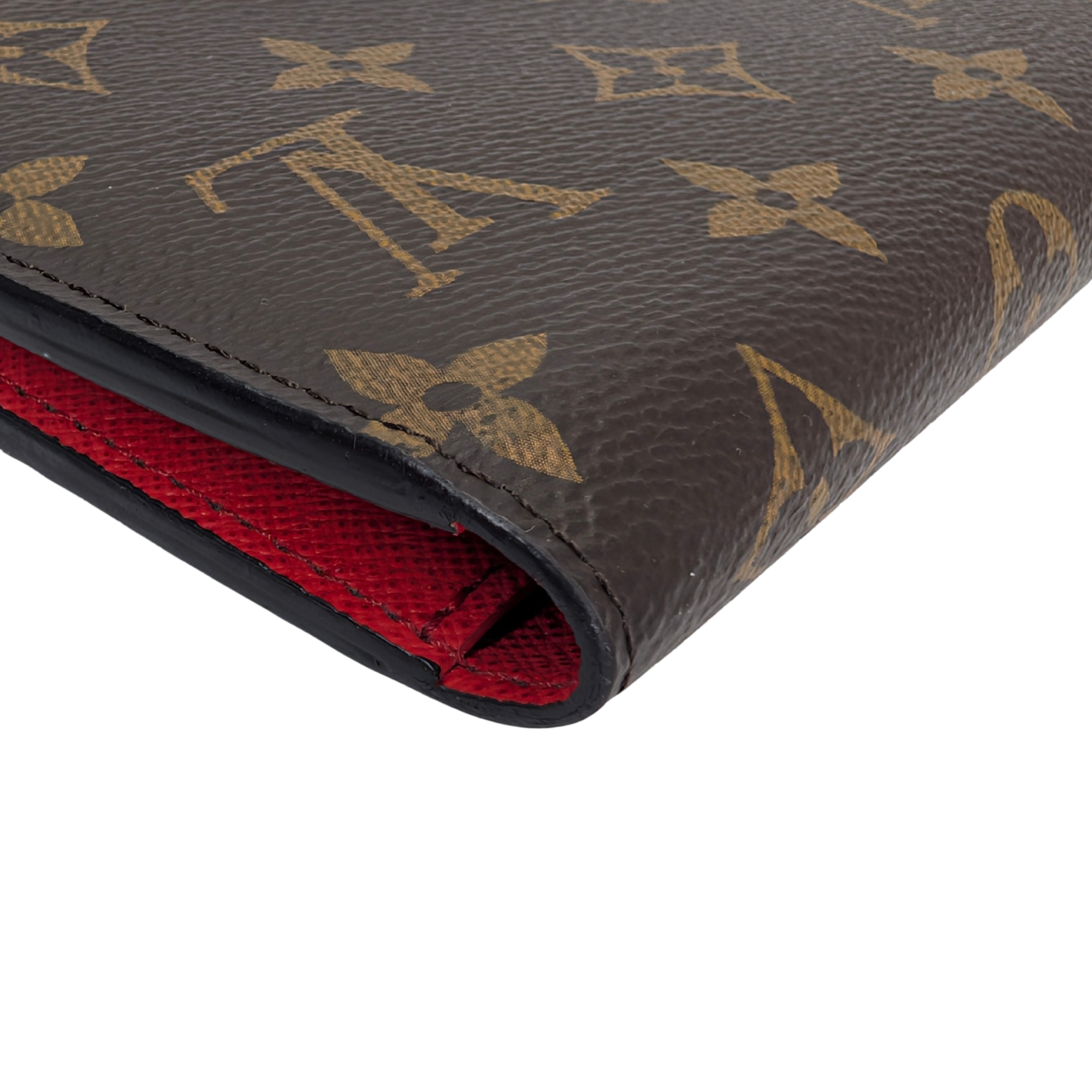 Louis Vuitton Coquelicot Monogram Canvas Adele Wallet