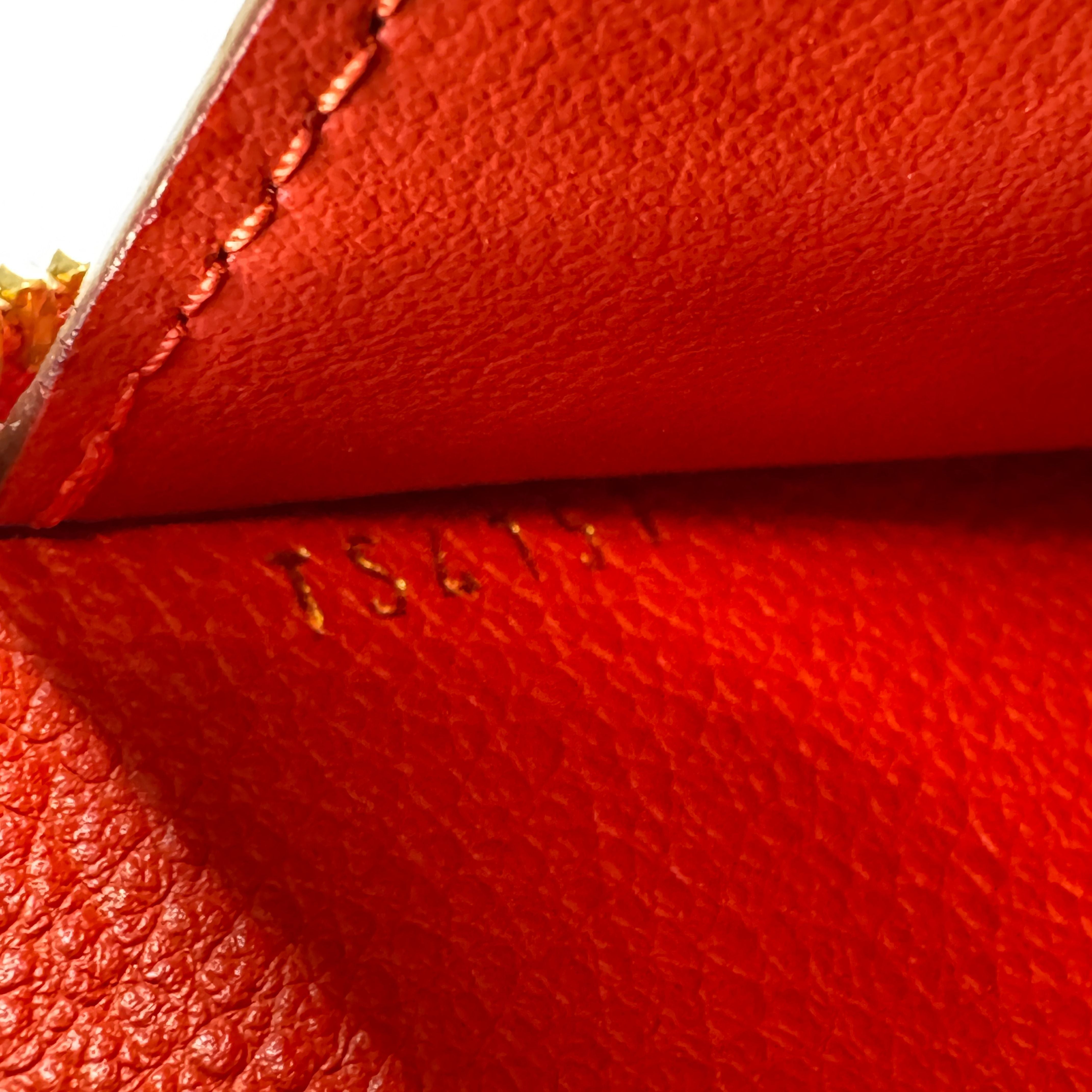 Louis Vuitton Empreinte Wallet Leather Red
