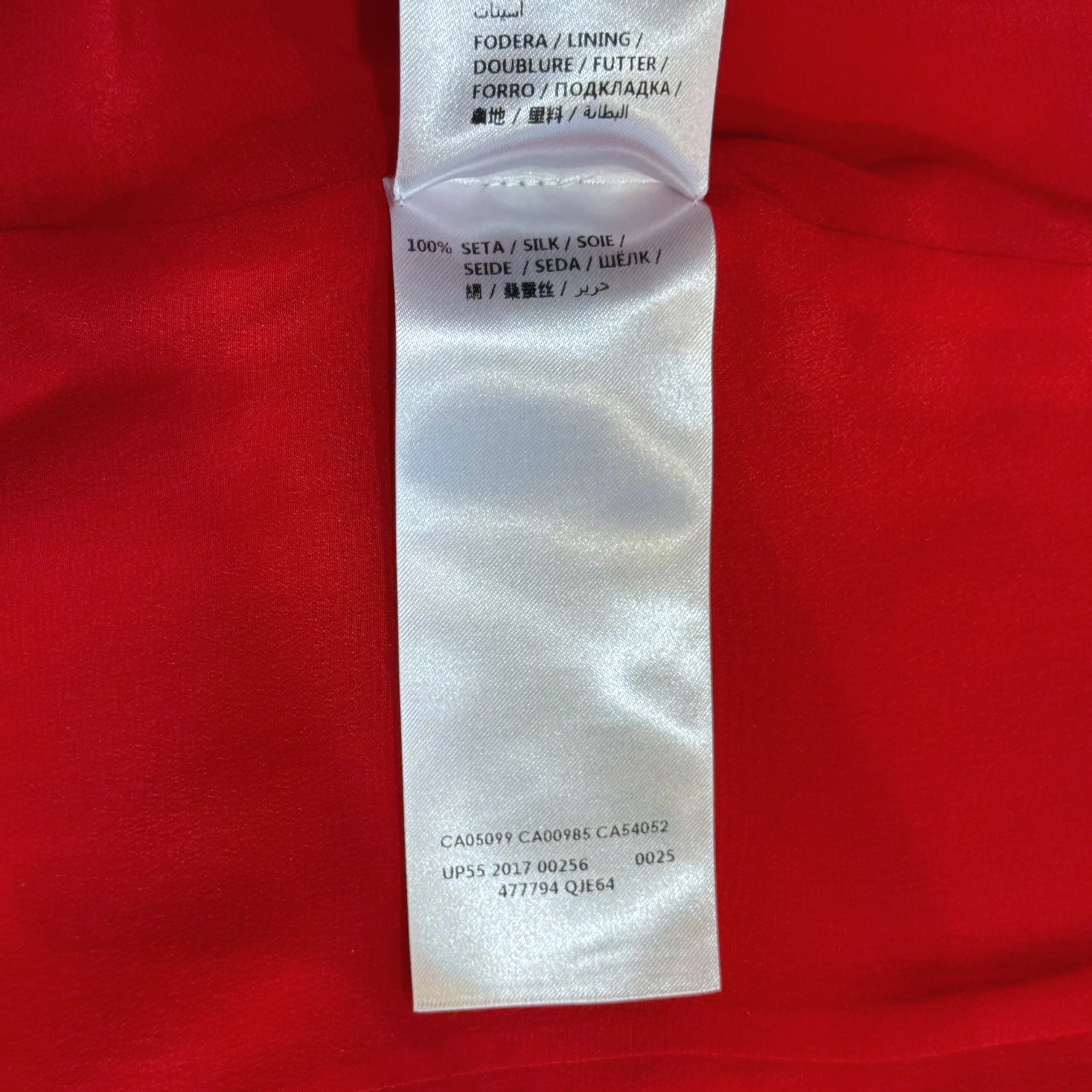 Alexander McQueen Draped Long Sleeve Knee-Length Dress Red 44