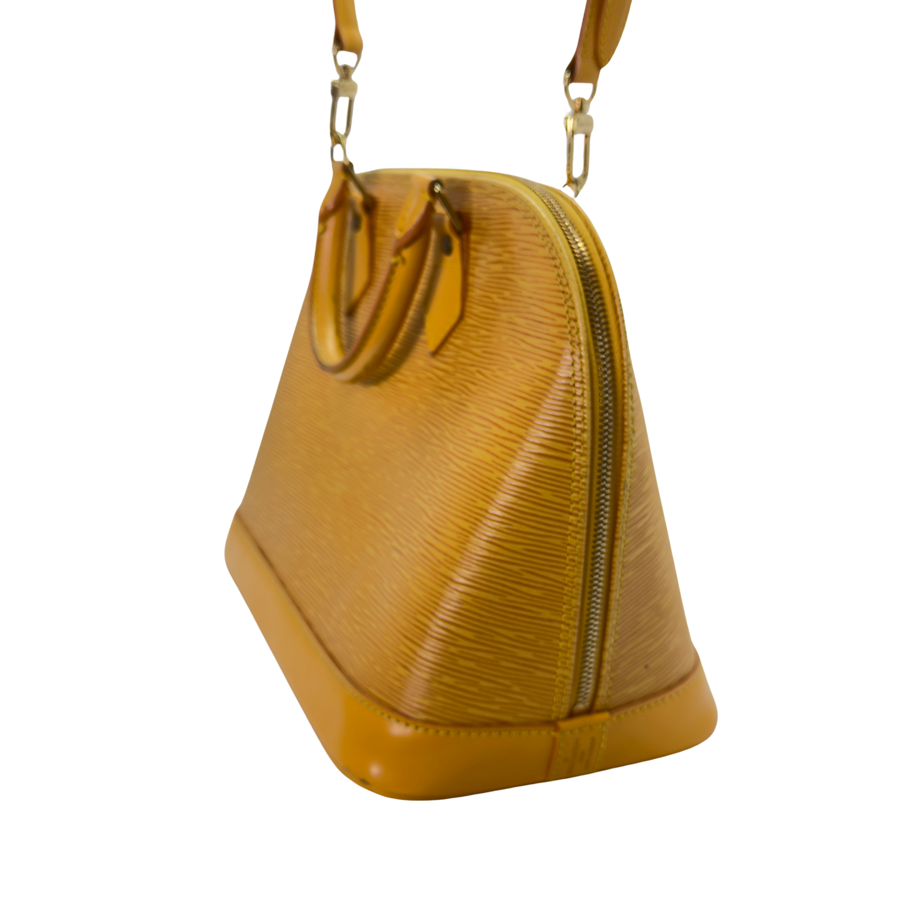 Louis Vuitton Epi Alma Shoulder Bag Yellow