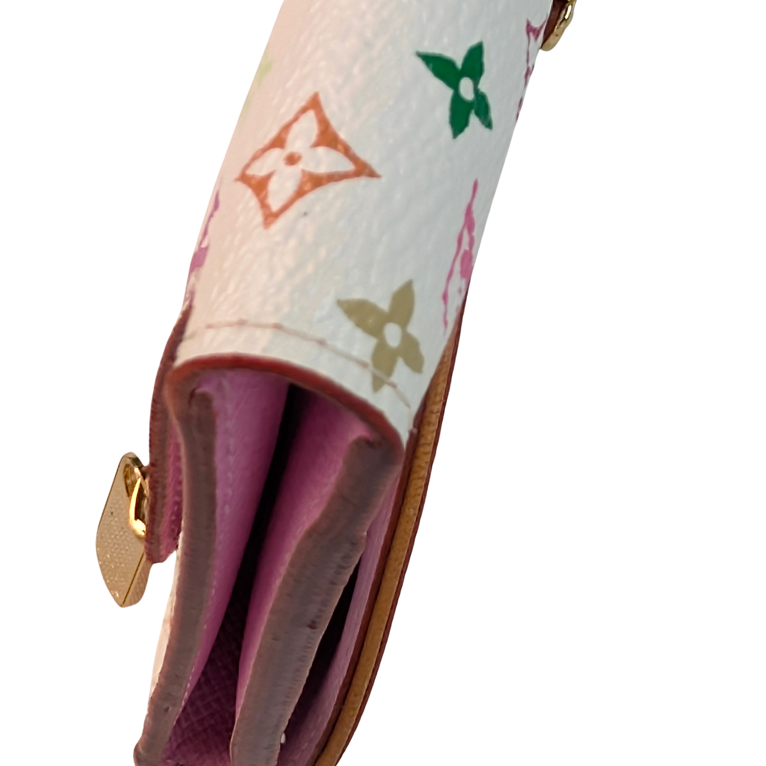 Louis Vuitton White Multicolor Monogram Canvas Eugenie Wallet