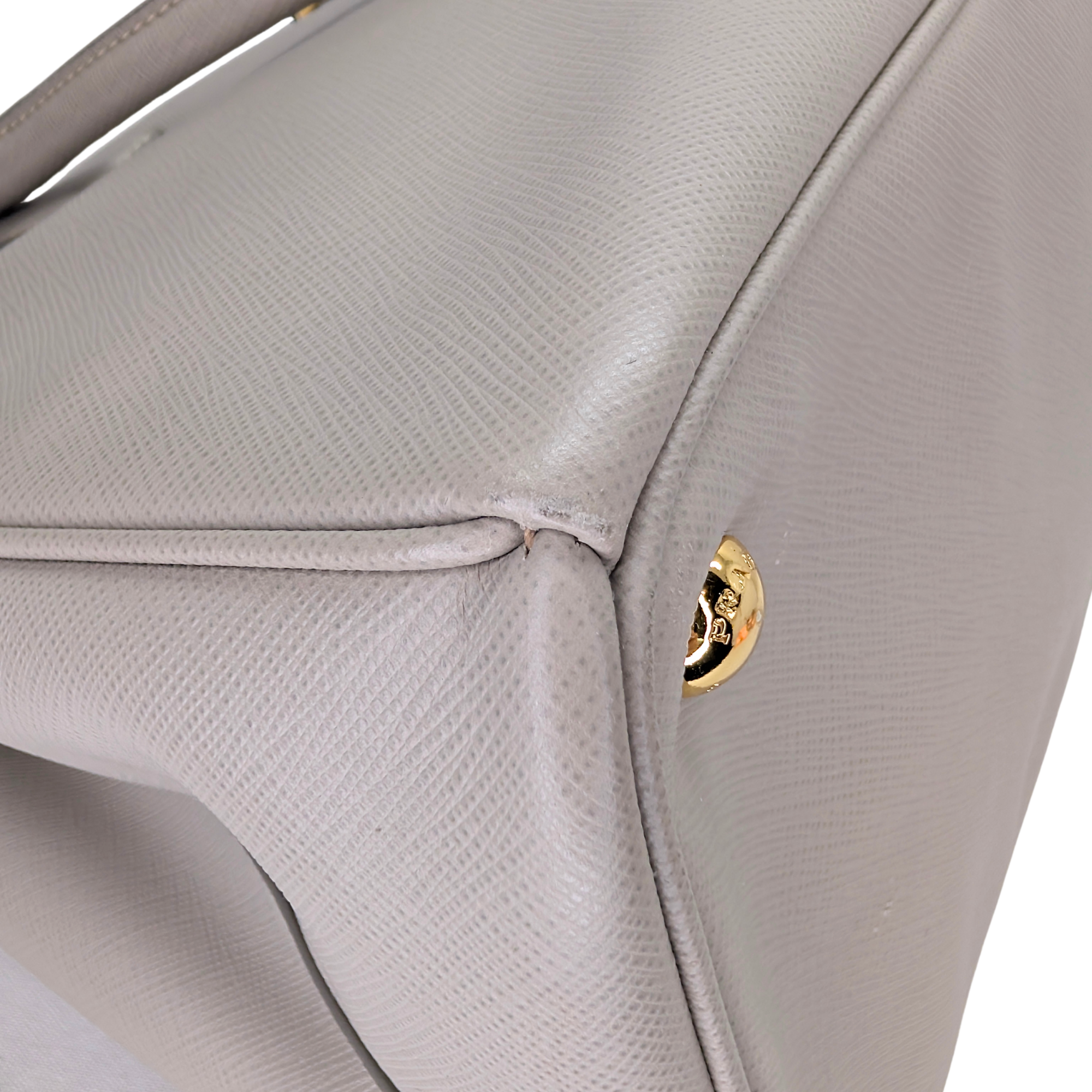 Prada Saffiano Large Galleria Tote Bag Grey