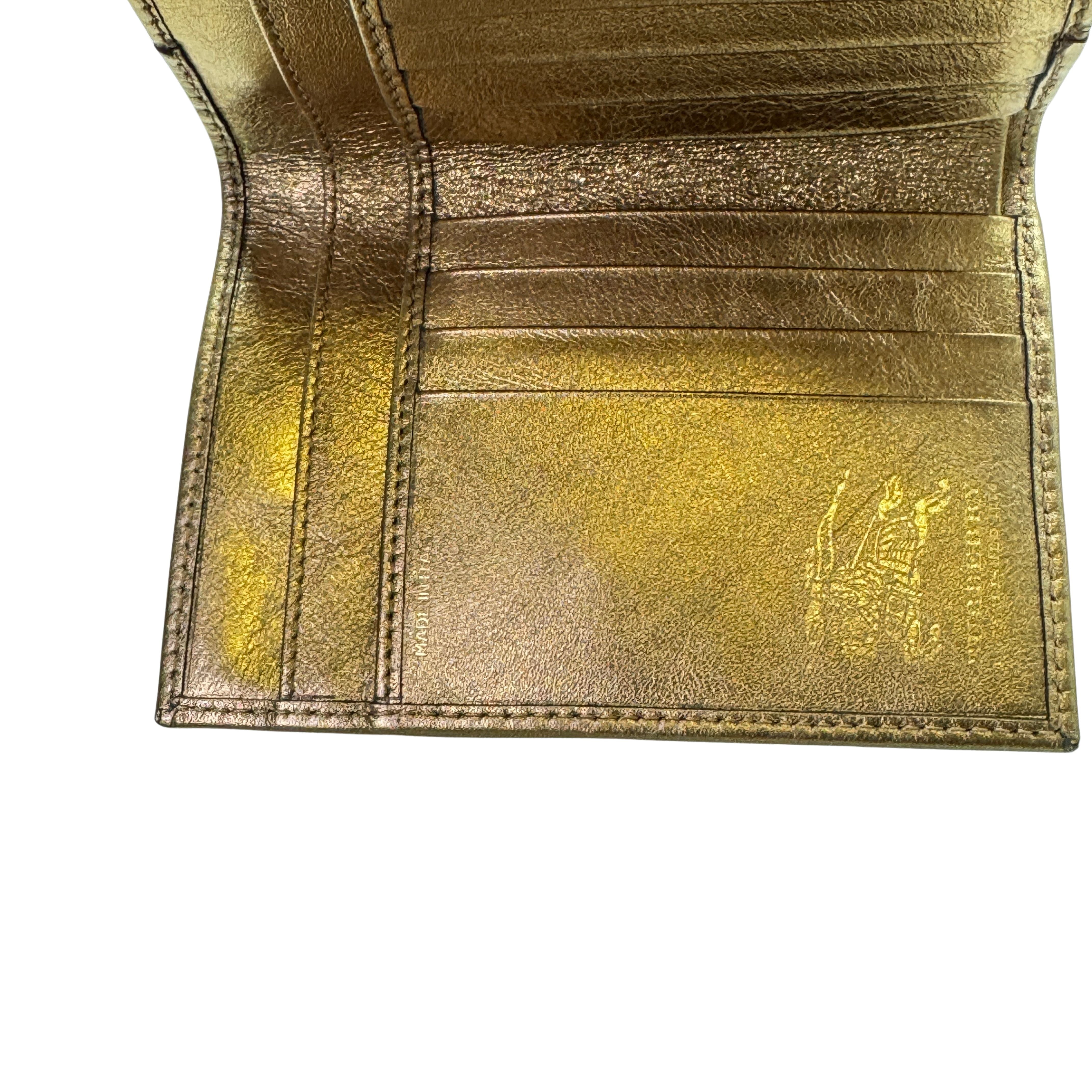 Burberry Wallet Leather Beige