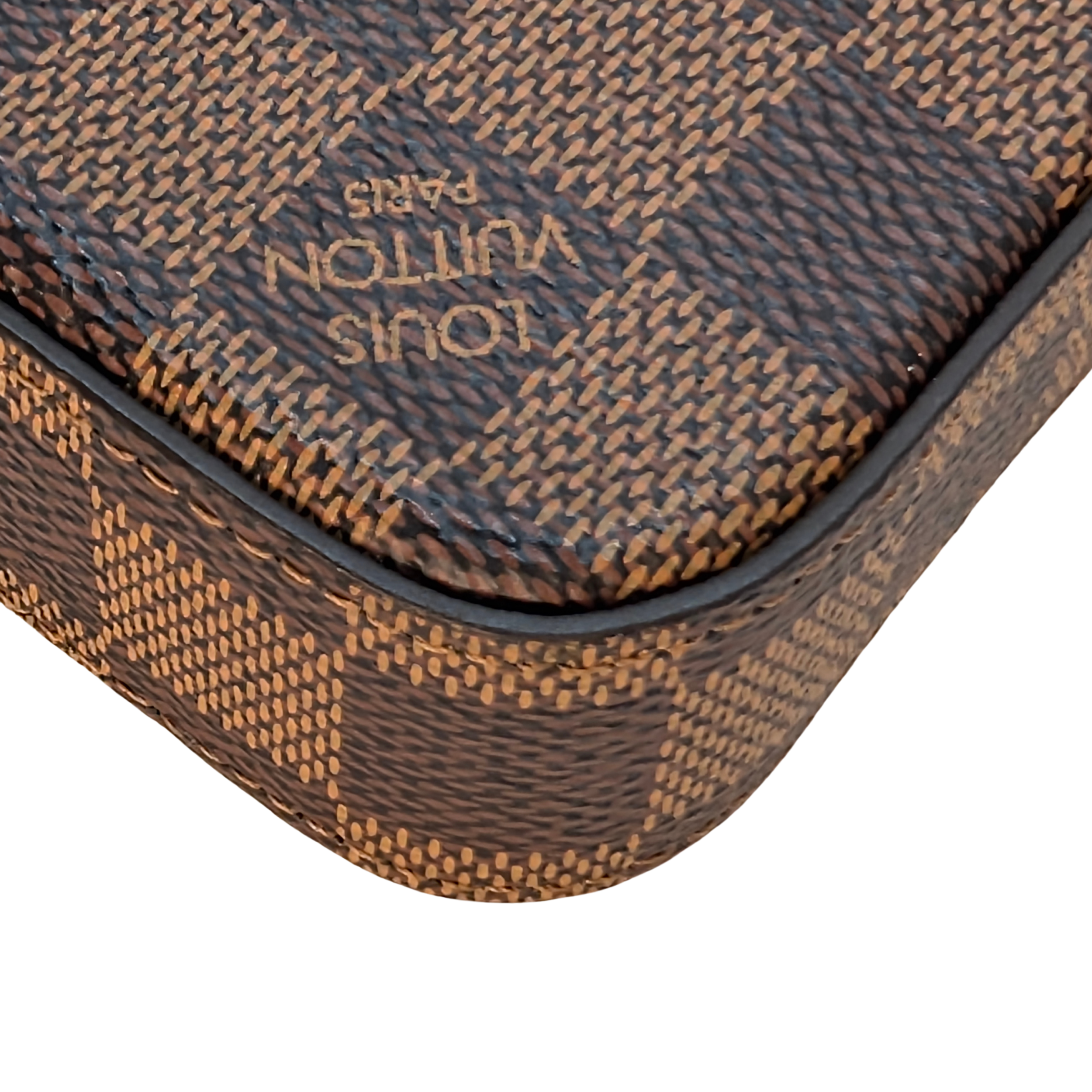 Louis Vuitton Damier Ebene Felicie Pochette Chain Wallet Bag