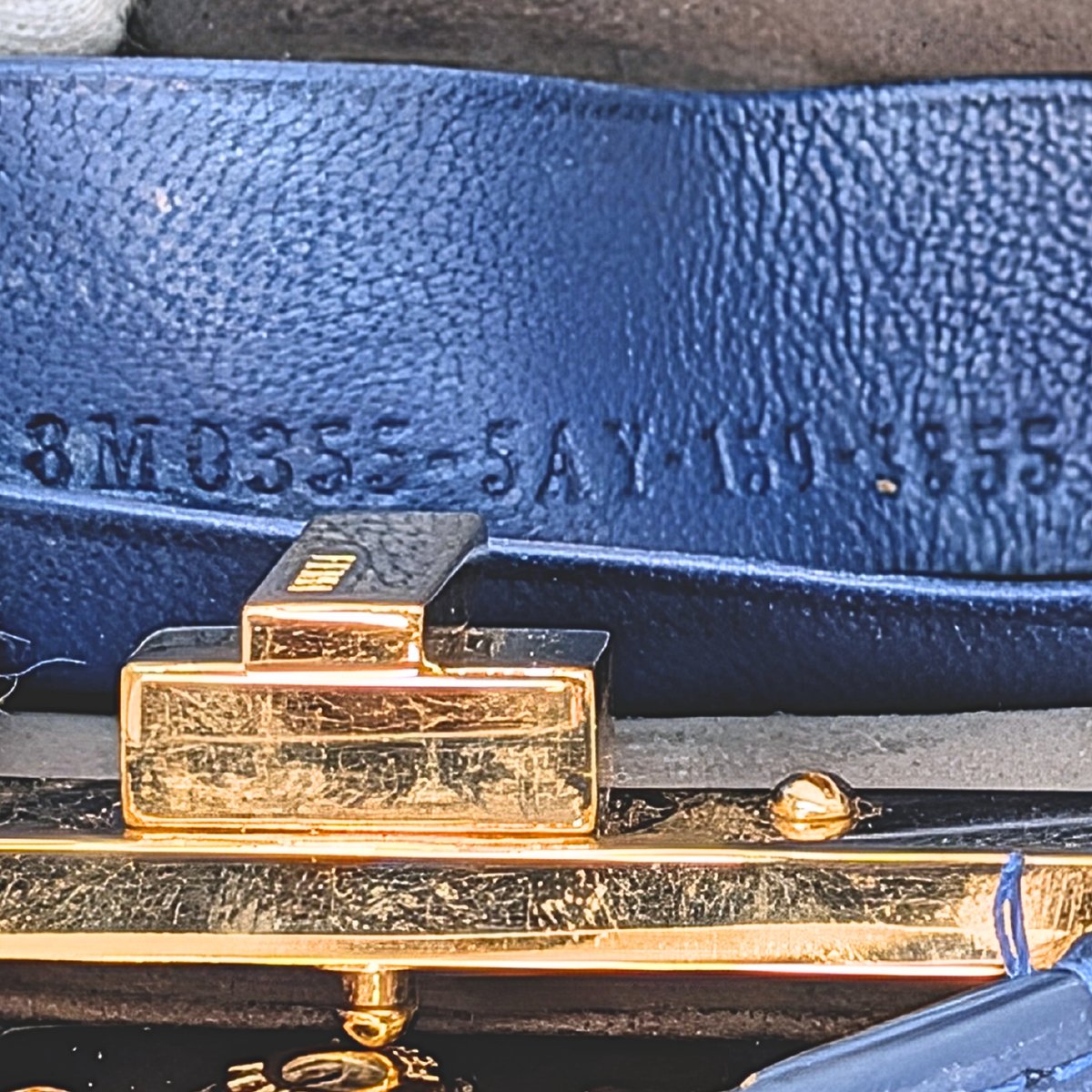 Fendi Peekaboo Micro Shearling Bag Blue