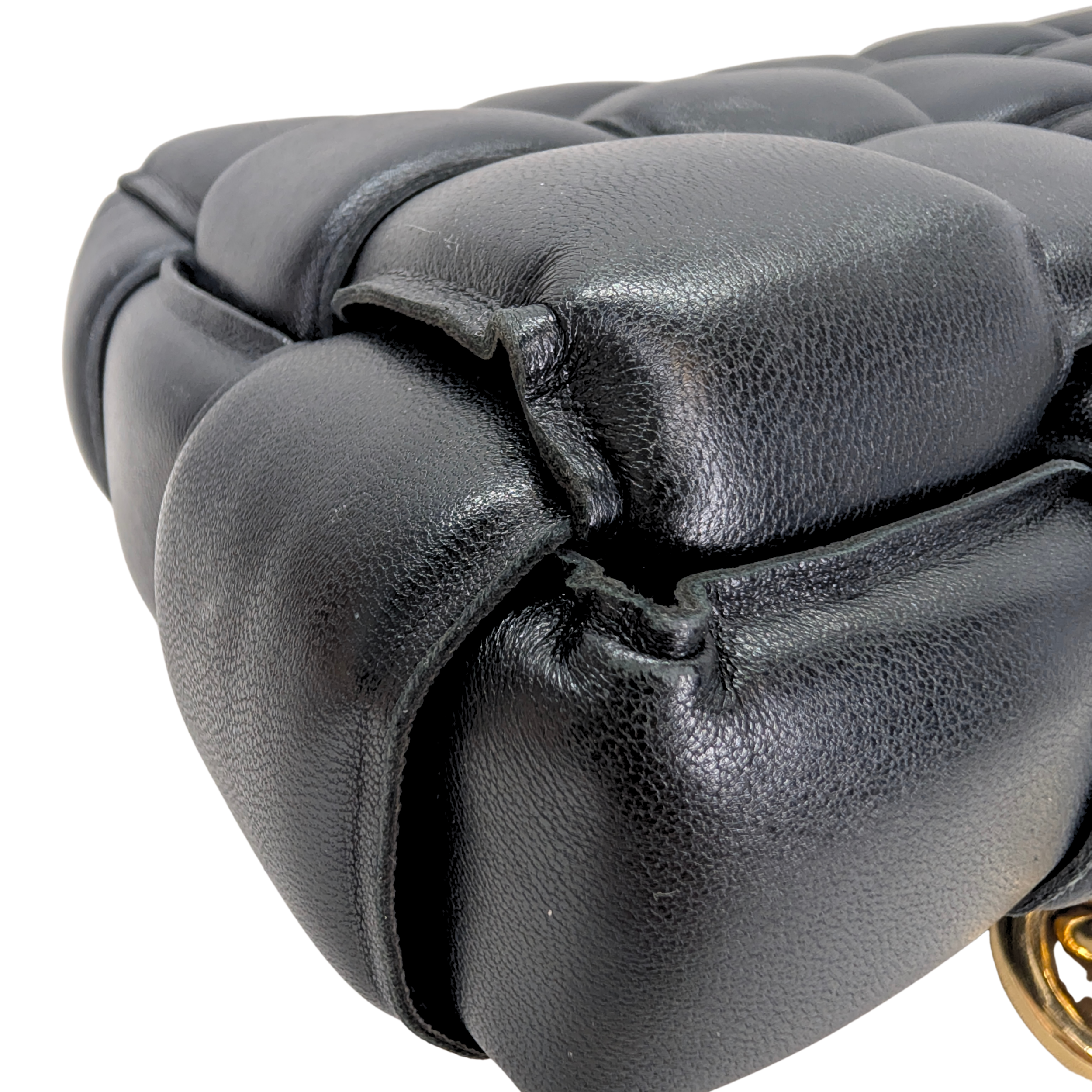 Bottega Veneta Chain Padded Cassette Bag Black