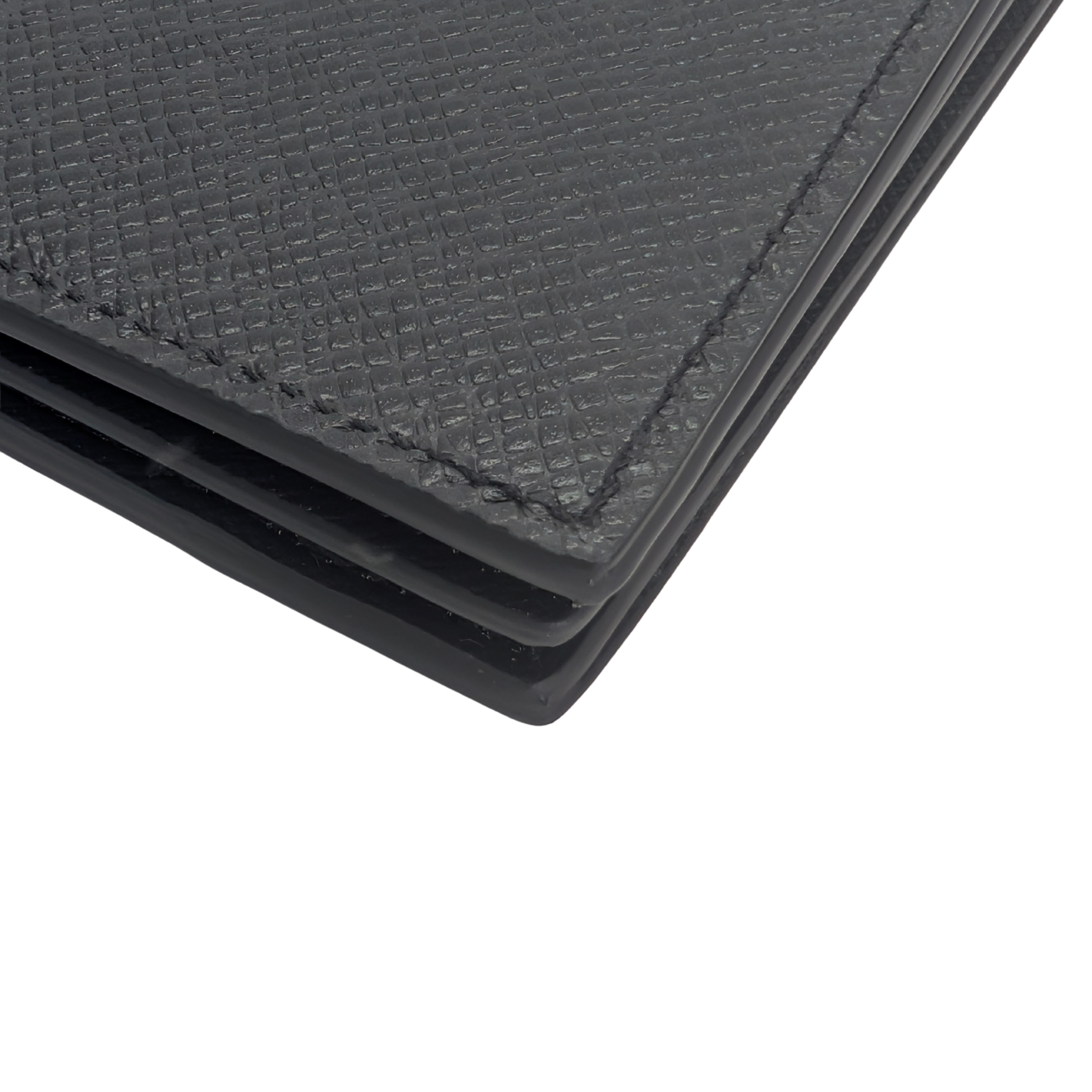 Louis Vuitton Bifold Men's Wallet Leather Black