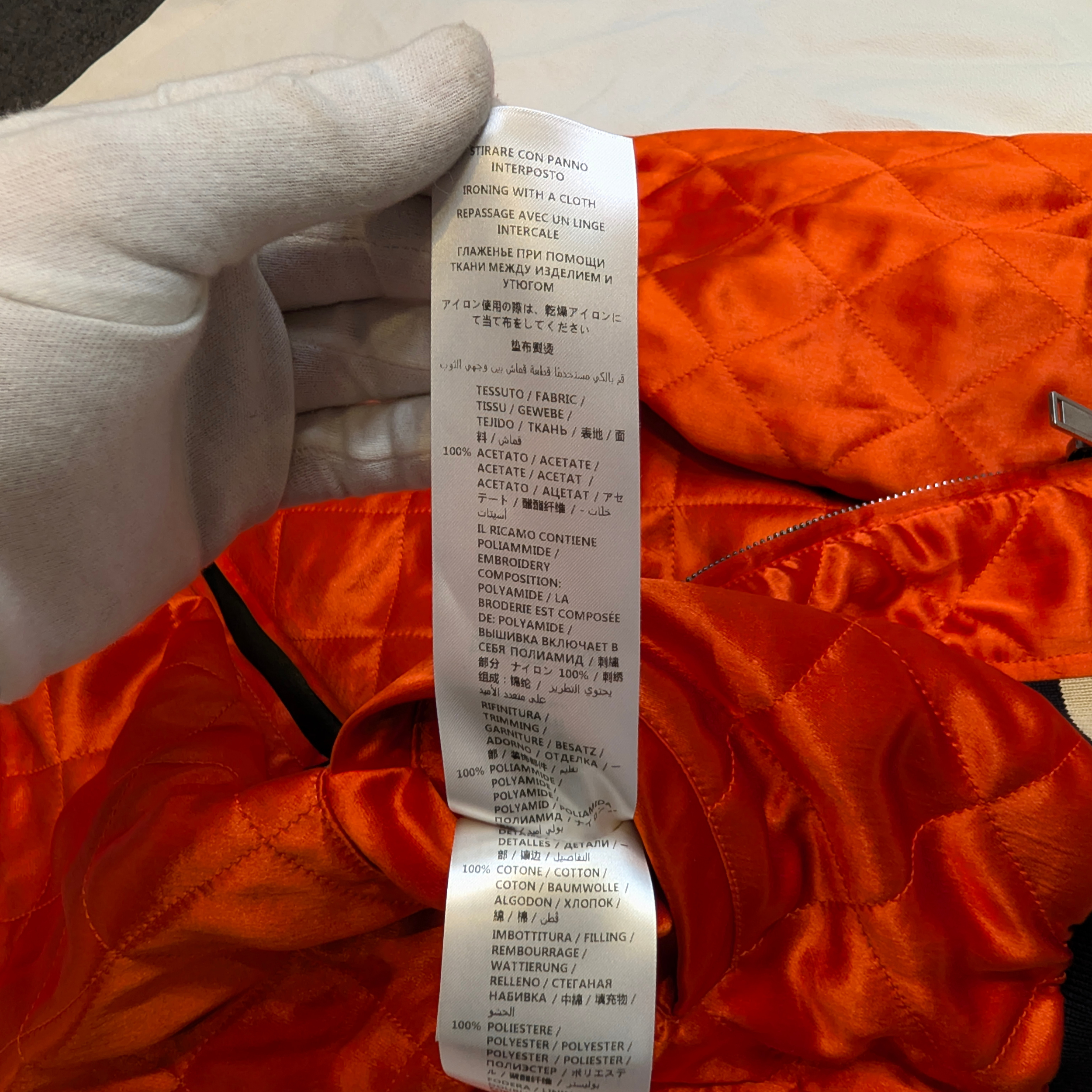 Gucci Reversible Varsity Bomber Jacket M 48