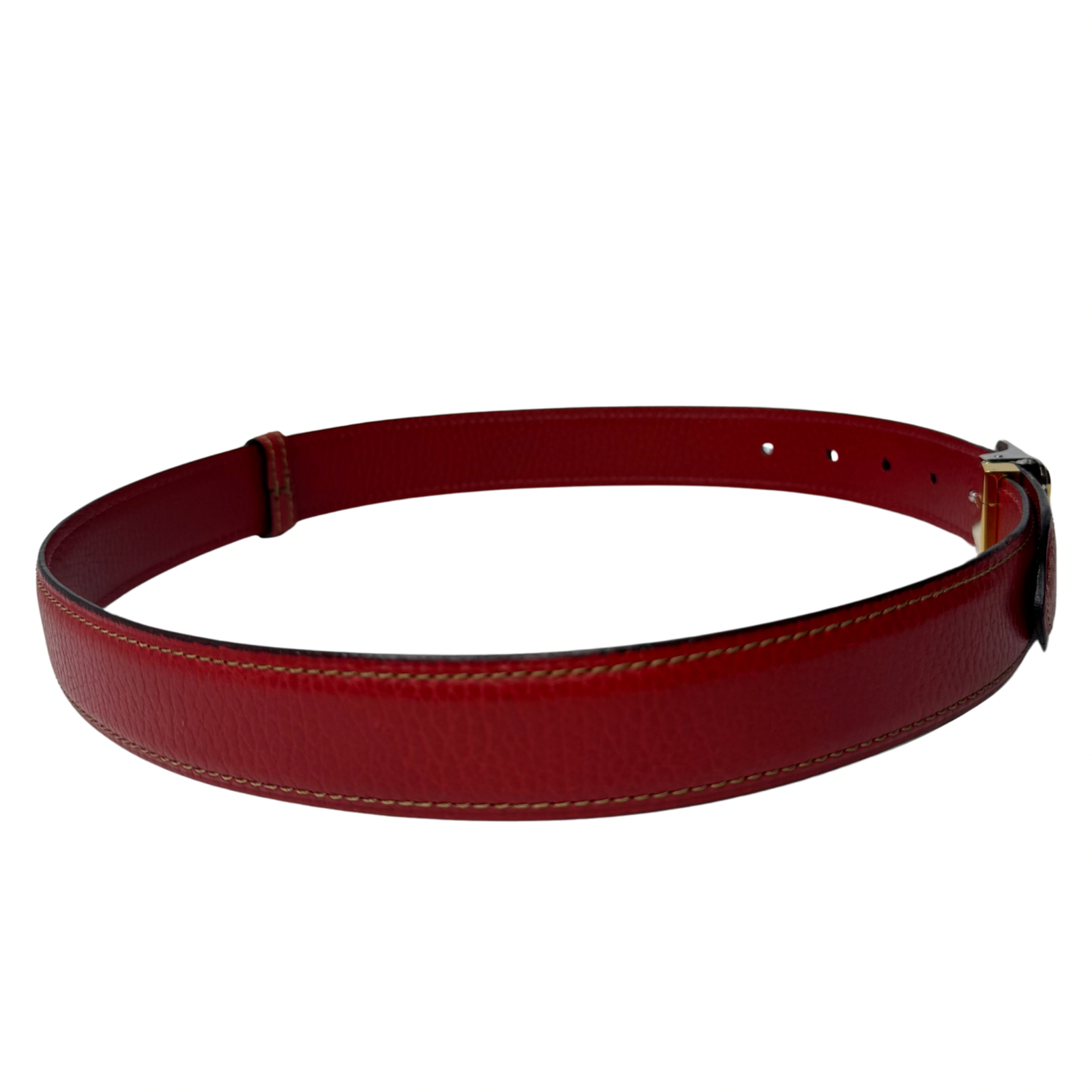 Cartier Must de Cartier Santos Belt in Red Leather