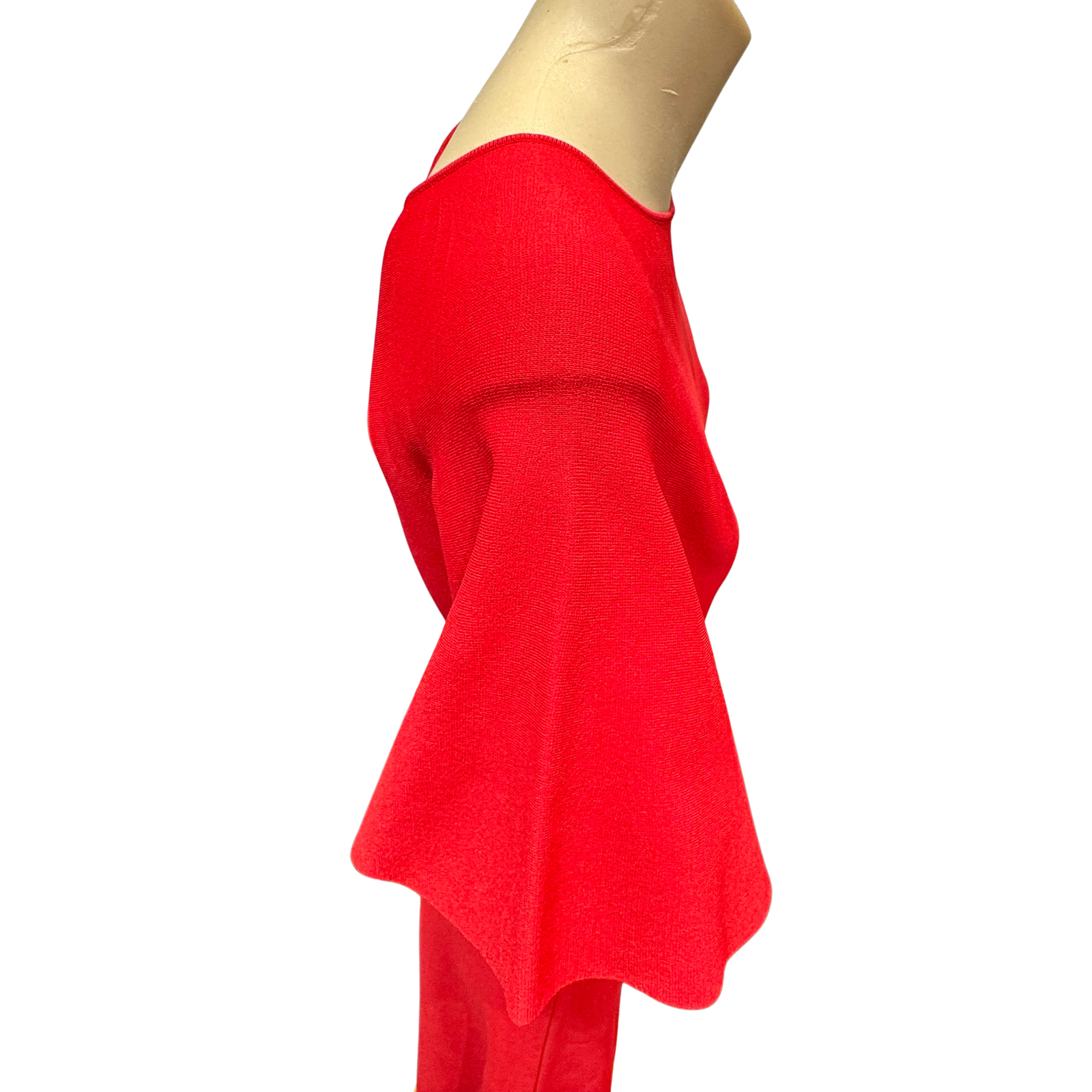 Valentino Flutter Sleeve  Maxi Dress Red
