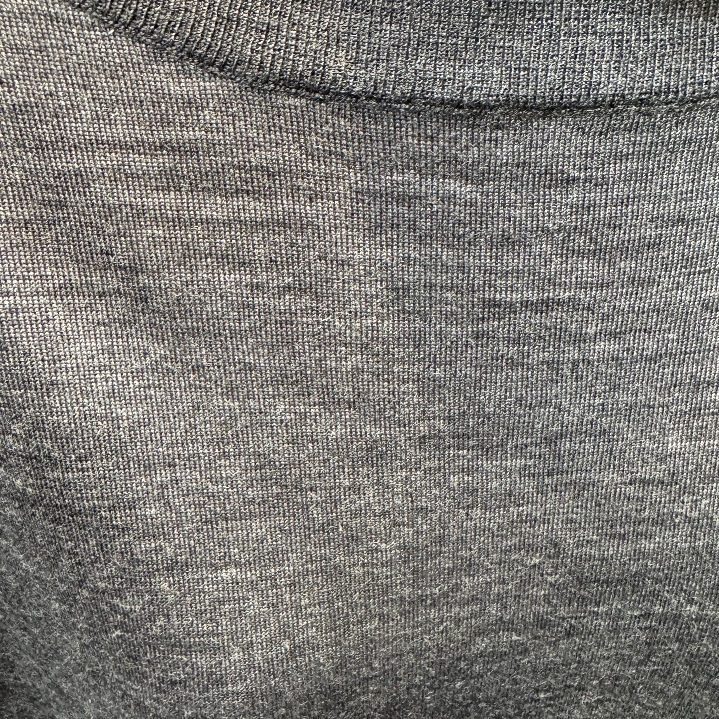 Prada Virgin Wool Relaxed Knit Sweater Grey