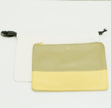 Celine Lambskin Yellow/Grey Clutch Pouch