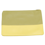 Celine Lambskin Yellow/Grey Clutch Pouch