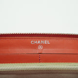 Chanel Orange Enamel Matelassé Wallet