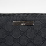 Gucci Black GG Monogram Boat Pochette Bag