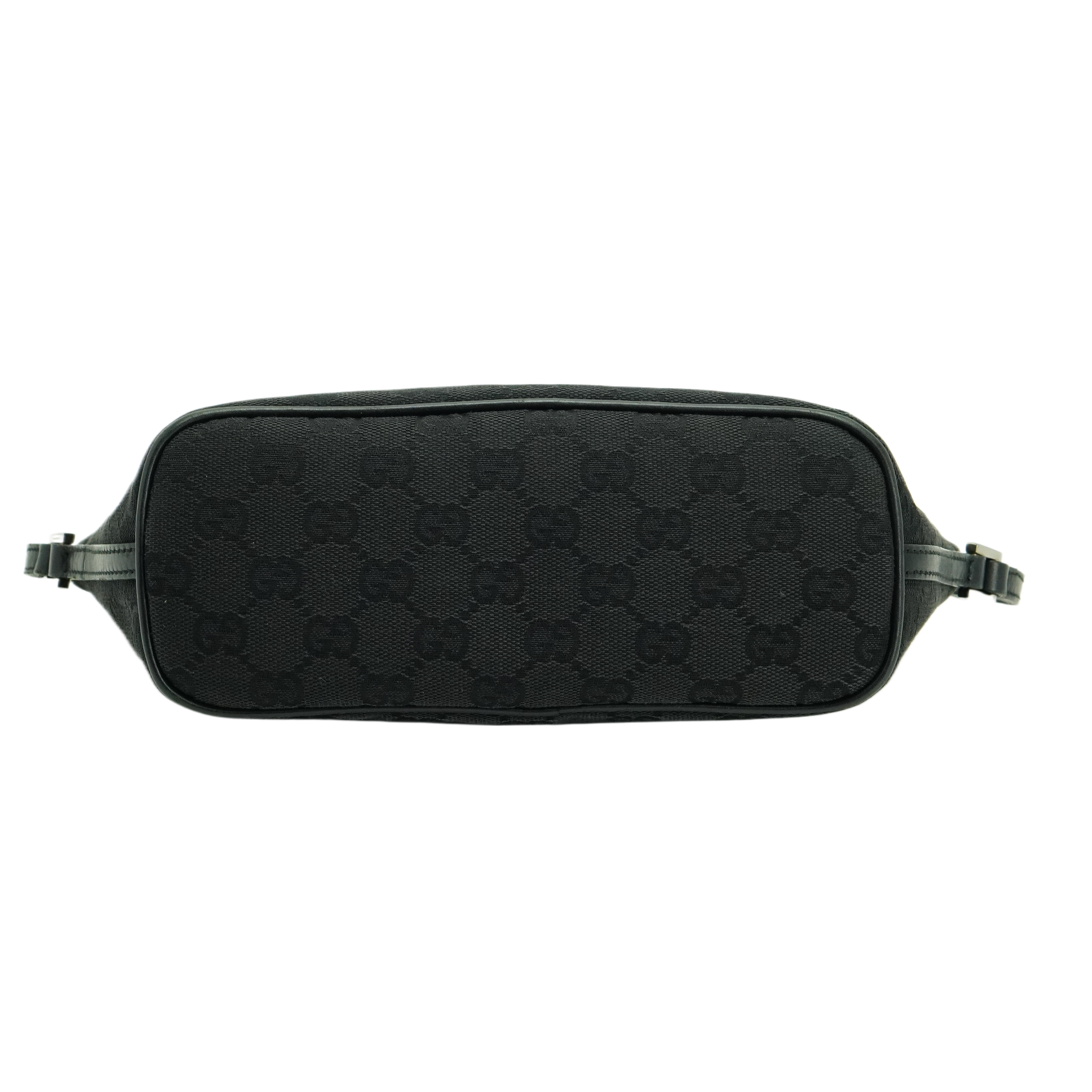 Gucci Black GG Monogram Boat Pochette Bag