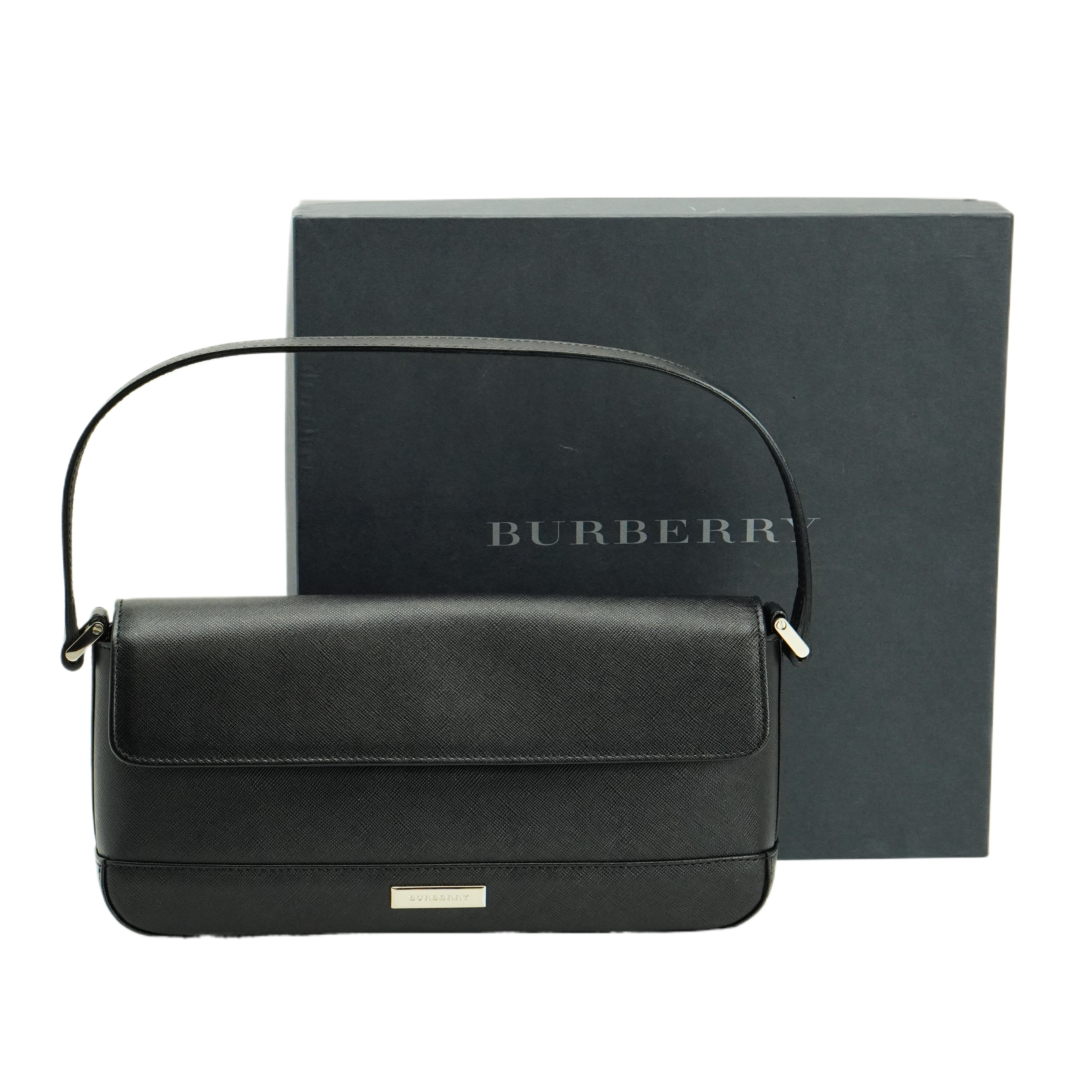 Burberry Black Leather Shoulder Bag