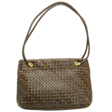 Bottega Veneta Multicoloured Khaki Leather Handbag