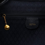 Gucci Black Bamboo/Suede Backpack Bag