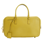 Prada Saffiano Leather Mustard Yellow Handbag