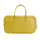 Prada Saffiano Leather Mustard Yellow Handbag