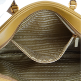 Prada Saffiano Leather Mustard Yellow Handbag