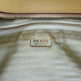 Prada Saffiano Leather Mustard Yellow Handbag