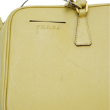 Prada Saffiano Leather Mustard Yellow Handbag