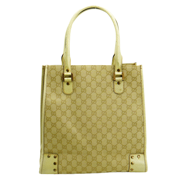 Gucci Beige GG Monogram Canvas Handbag