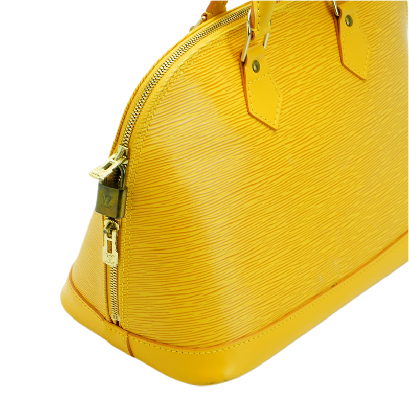 Louis Vuitton Epi Leather Alma Pm Yellow