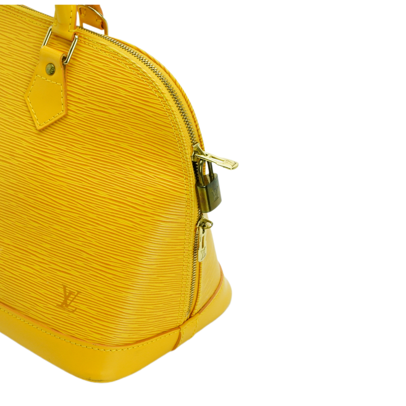 Louis Vuitton Epi Leather Alma Pm Yellow