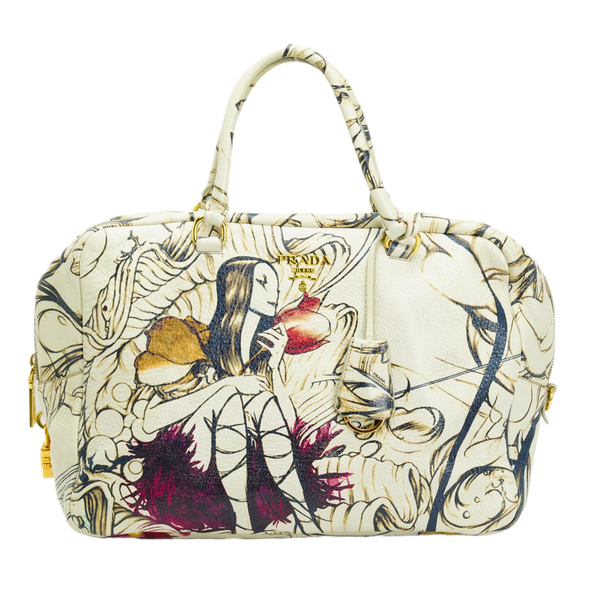 Prada x James Jean Spring 2008 Collection Fairy Bowler Abstract Handbag