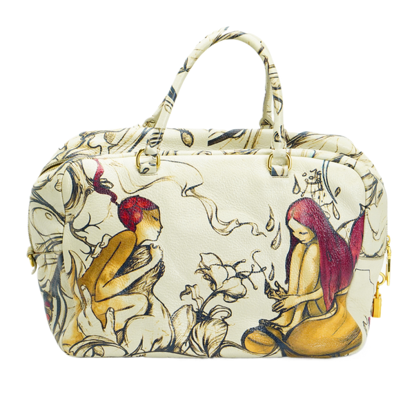 Prada x James Jean Spring 2008 Collection Fairy Bowler Abstract Handbag