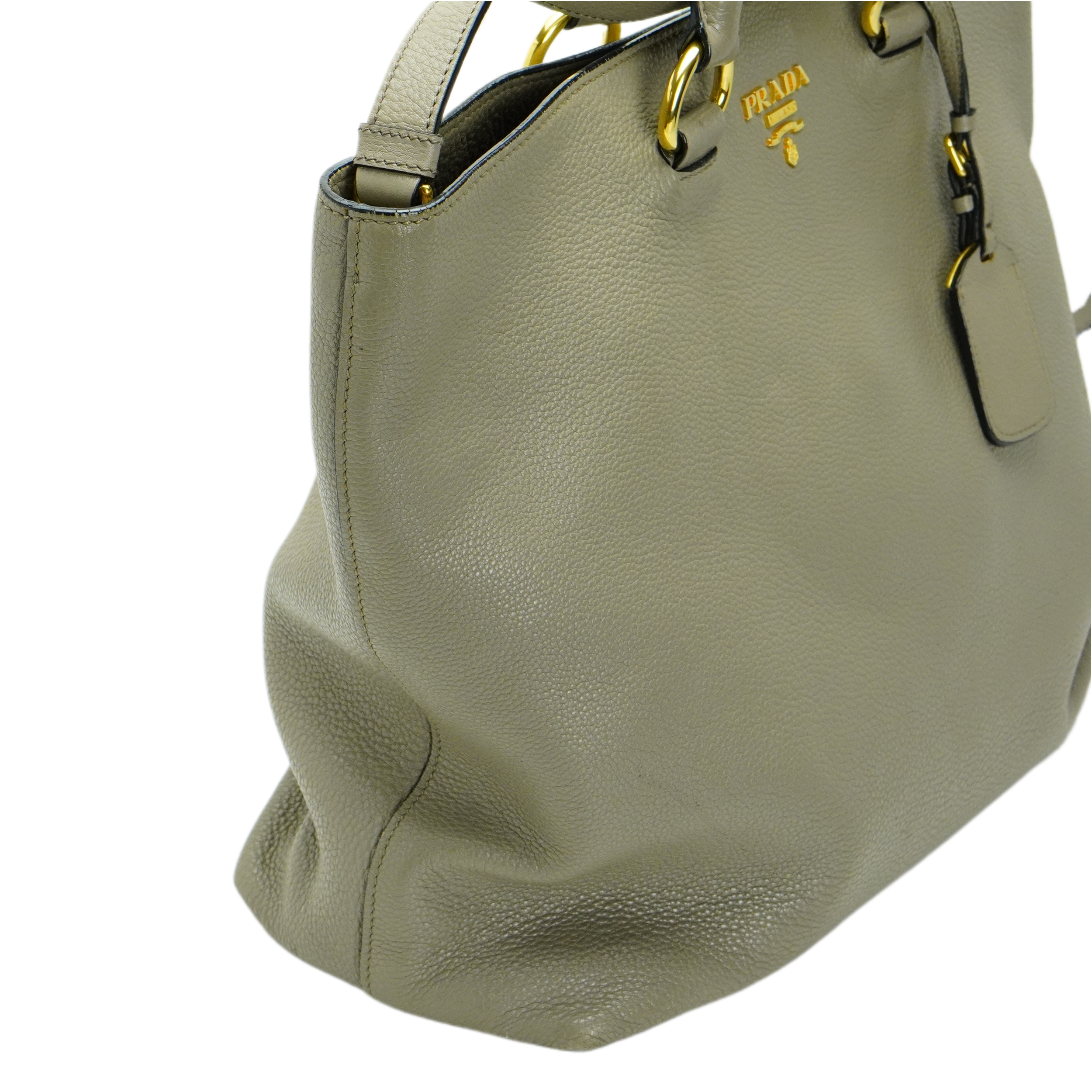 Prada Grey Vitello Daino Handbag