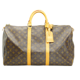 Louis Vuitton Brown Monogram Keepall 50 Bag