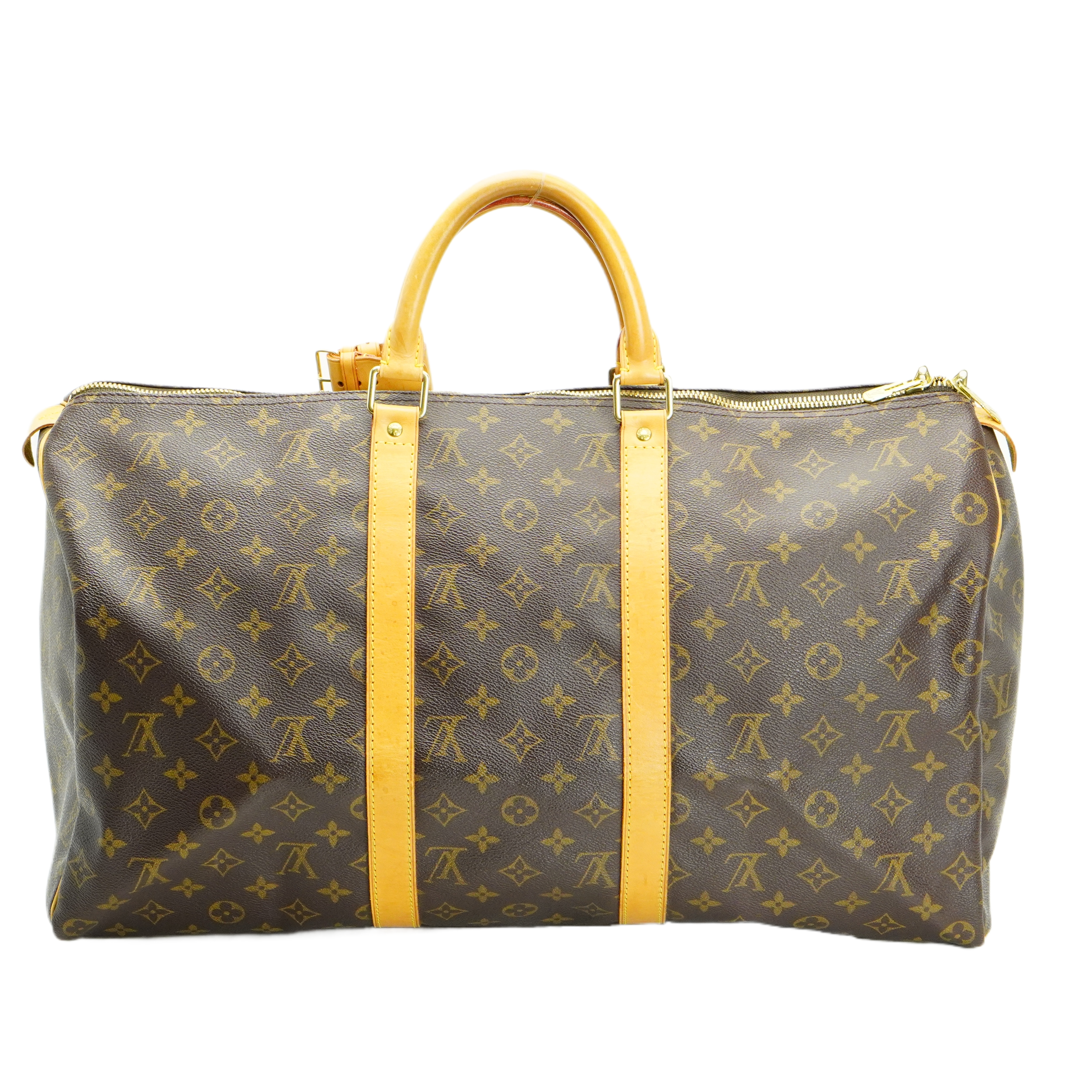 Louis Vuitton Brown Monogram Keepall 50 Bag